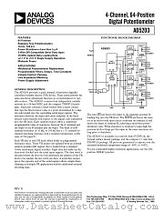 AD5203 datasheet pdf Analog Devices