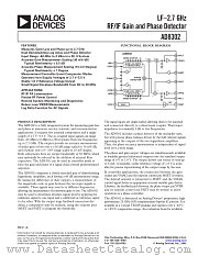 AD8302 datasheet pdf Analog Devices
