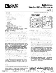 AD637JQ datasheet pdf Analog Devices