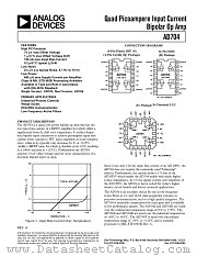 AD704JR datasheet pdf Analog Devices