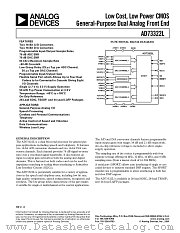 AD73322LARU datasheet pdf Analog Devices