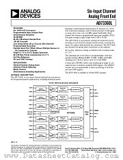 AD73360LAR datasheet pdf Analog Devices