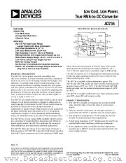 AD736KR datasheet pdf Analog Devices