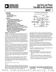 AD737KN datasheet pdf Analog Devices