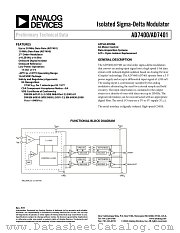 AD7401BRW datasheet pdf Analog Devices