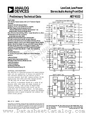 AD74322 datasheet pdf Analog Devices