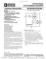 AD7466BRT datasheet pdf Analog Devices