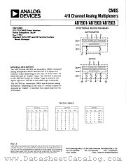 AD7501KQ datasheet pdf Analog Devices