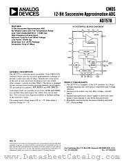 AD7578 datasheet pdf Analog Devices