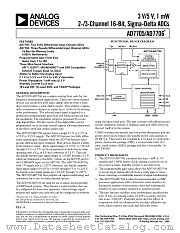 AD7705BRU datasheet pdf Analog Devices