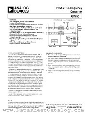 AD7750AR datasheet pdf Analog Devices