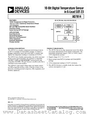 AD7814ART datasheet pdf Analog Devices