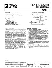 AD7819YR datasheet pdf Analog Devices