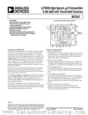 AD7821TQ datasheet pdf Analog Devices