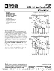 AD7885ABP datasheet pdf Analog Devices