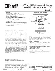 AD7887AR datasheet pdf Analog Devices