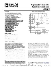 AD7142 datasheet pdf Analog Devices