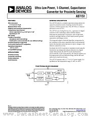 AD7151 datasheet pdf Analog Devices