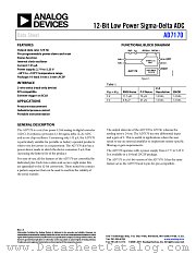 AD7170 datasheet pdf Analog Devices