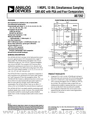 AD7262 datasheet pdf Analog Devices