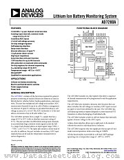AD7280A datasheet pdf Analog Devices