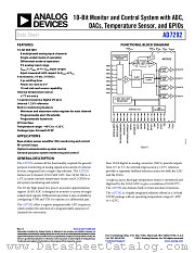 AD7292 datasheet pdf Analog Devices