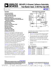 AD7327 datasheet pdf Analog Devices