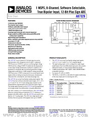 AD7329 datasheet pdf Analog Devices