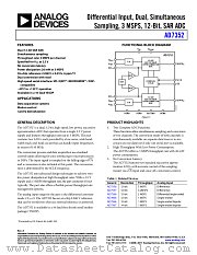 AD7352 datasheet pdf Analog Devices
