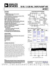 AD7622 datasheet pdf Analog Devices