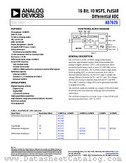 AD7626 datasheet pdf Analog Devices