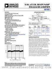 AD7693 datasheet pdf Analog Devices