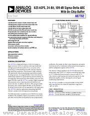 AD7762 datasheet pdf Analog Devices