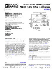 AD7763 datasheet pdf Analog Devices