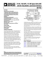 AD7765 datasheet pdf Analog Devices