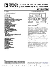 AD7793 datasheet pdf Analog Devices