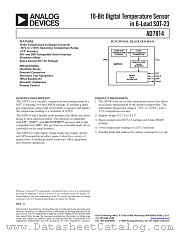 AD7814 datasheet pdf Analog Devices