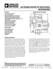 AD7879 datasheet pdf Analog Devices