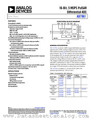 AD7961 datasheet pdf Analog Devices