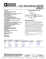 AD7980-EP datasheet pdf Analog Devices