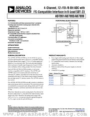 AD7999 datasheet pdf Analog Devices