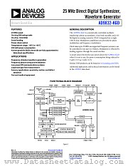 AD9832 datasheet pdf Analog Devices