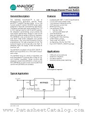 AAT4625 datasheet pdf ANALOGIC TECH