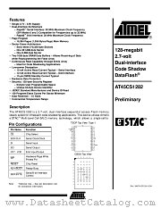 AT45CS1282 datasheet pdf Atmel