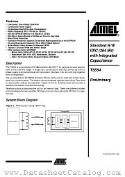 T5554 datasheet pdf Atmel