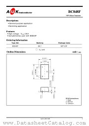 BC848F datasheet pdf AUK Corp
