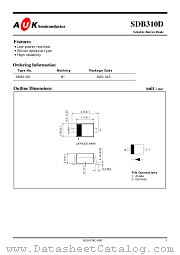 SDB310D datasheet pdf AUK Corp