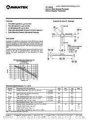 AT-00535 datasheet pdf AVANTEK