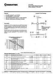 AT-01670 datasheet pdf AVANTEK