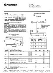 AT-41470 datasheet pdf AVANTEK